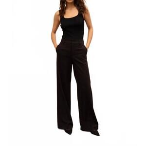 NEW ATTENTIF high-waisted wide leg pants in navy
